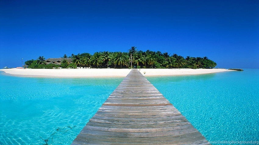 Maldive El paisaje costero de Maldivas fondo de pantalla