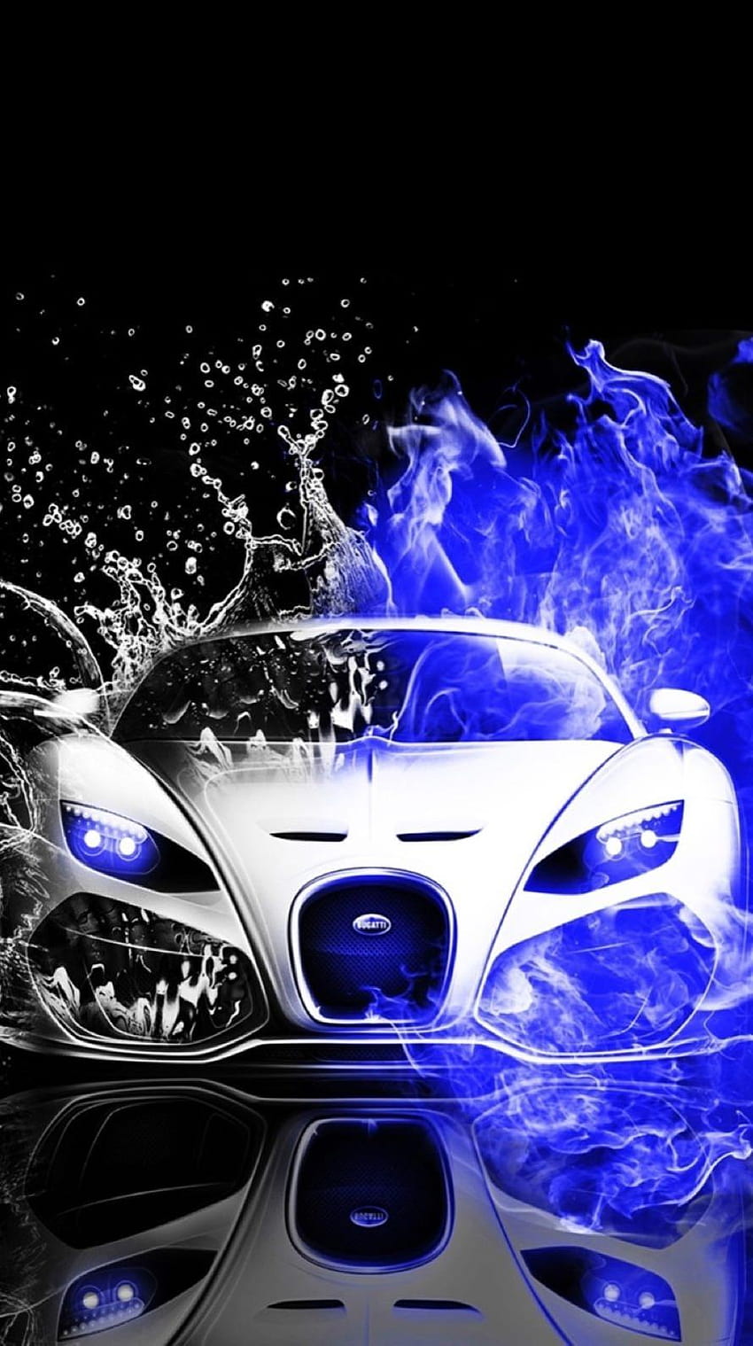 Cool Cars niebieska woda czarno-białe, samochody iPhone 6s Tapeta na telefon HD