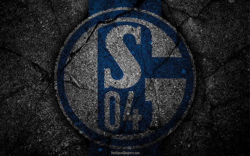 Schalke 04, logo, arte, Bundesliga Sfondo HD