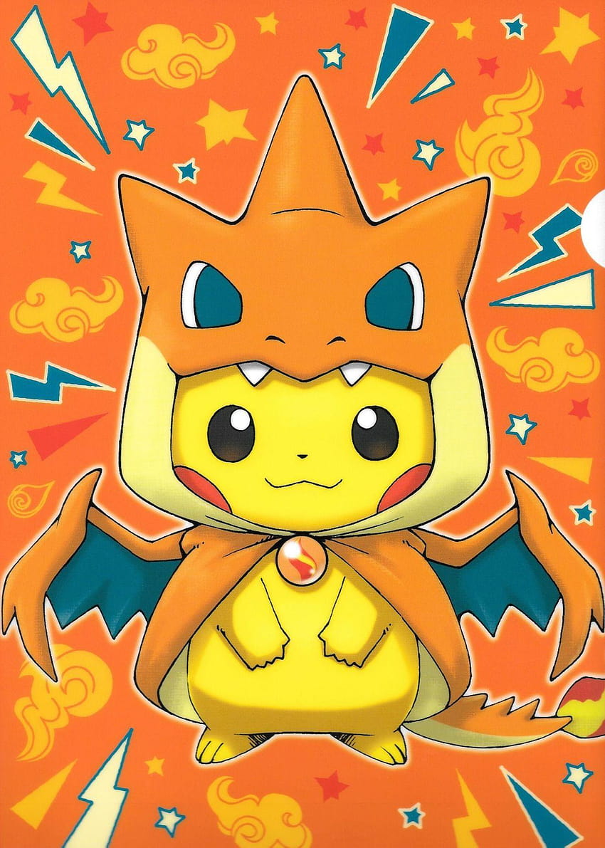 pikachu, pokémon charizard fondo de pantalla del teléfono