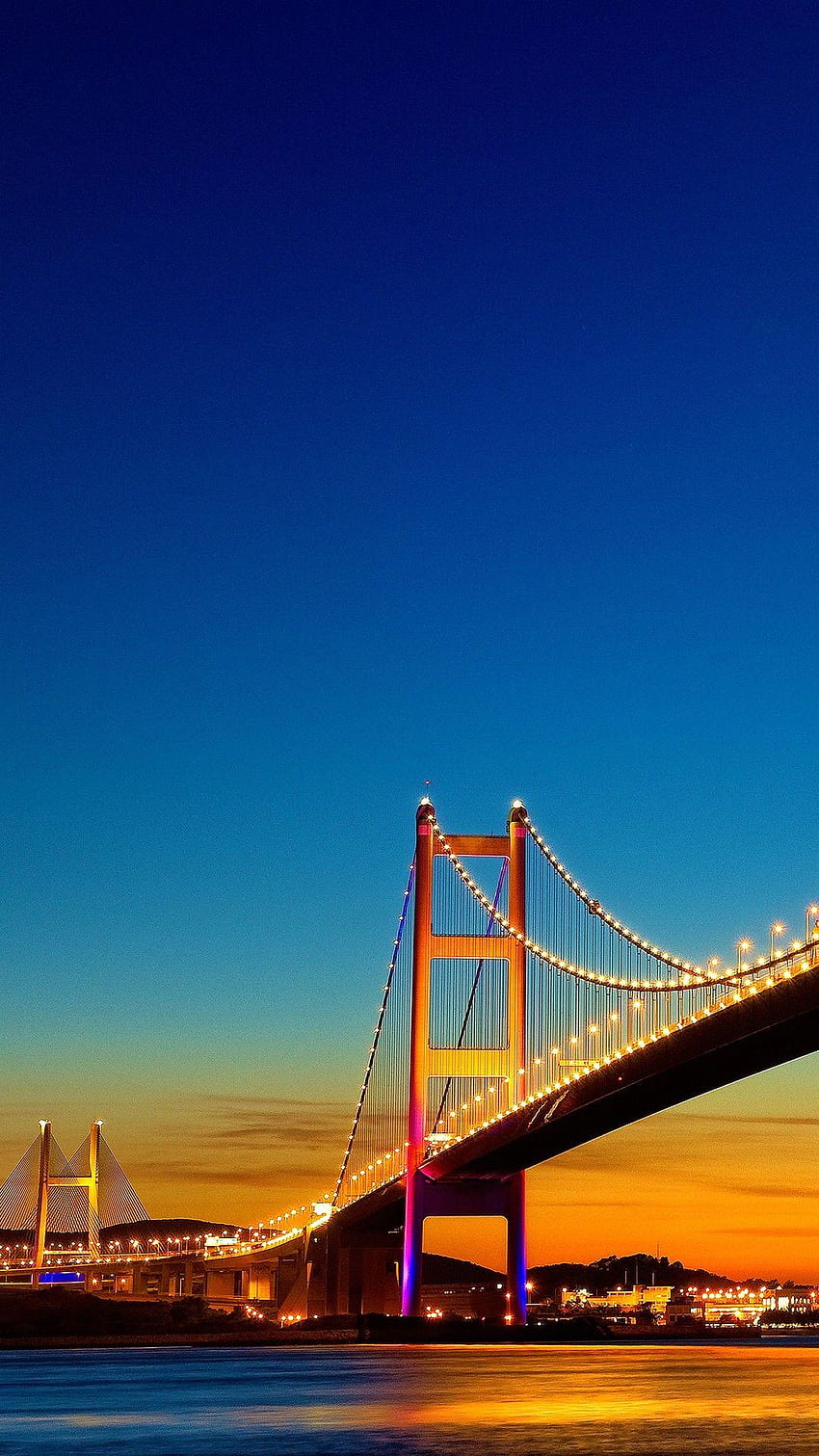 Orte Gate Bridge Nacht San Francisco, Golden Gate Bridge Abend San Francisco HD-Handy-Hintergrundbild