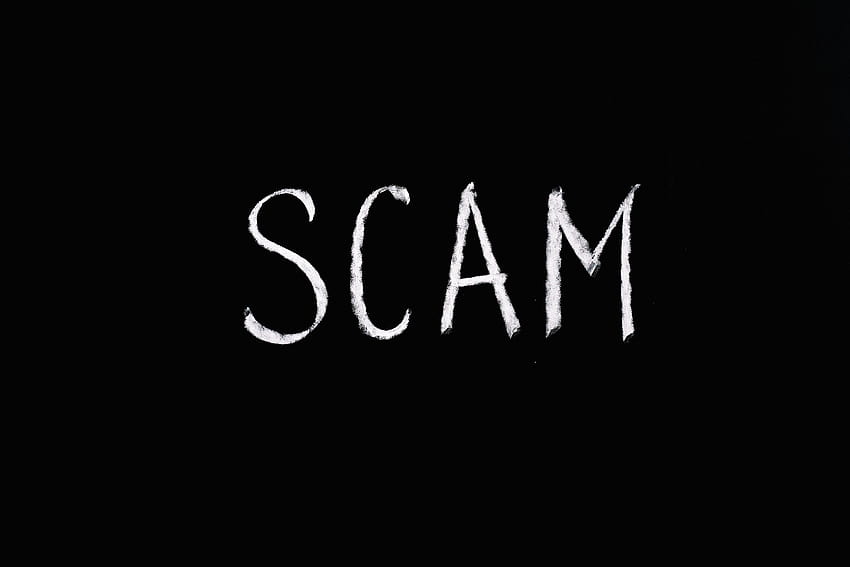 Scam Lettering Text on Black Backgrounds · Stock HD wallpaper