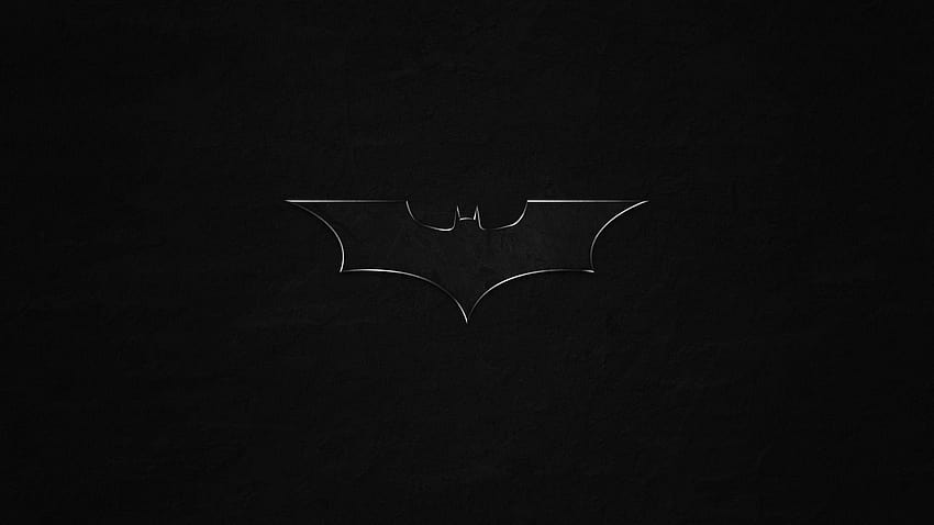 Batman, Logo, Minimal, Dark background, , Movies, logo batman HD wallpaper