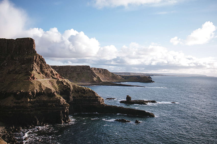3082714 beauty, cliffs, coast, coastline, giant causeway, ireland, northern ireland landscape HD wallpaper