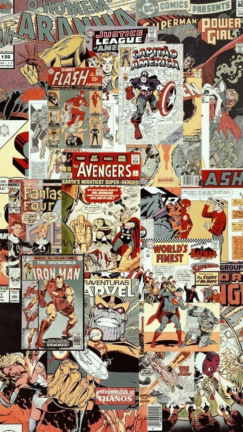 Welcome my page en 2020, vintage marvel comics HD phone wallpaper