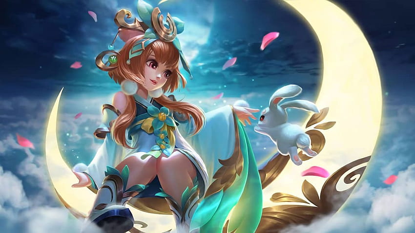 Chang'e character artwork from Mobile Legends, chang e mobile legends HD wallpaper