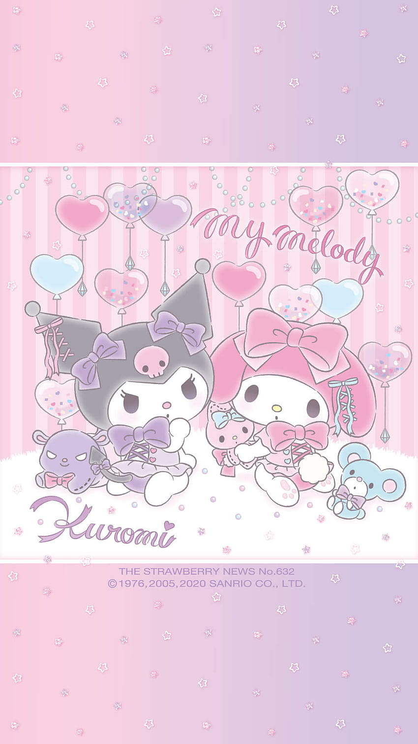 Kuromi Wallpaper  Приглашения hello kitty, Hello kitty картинки