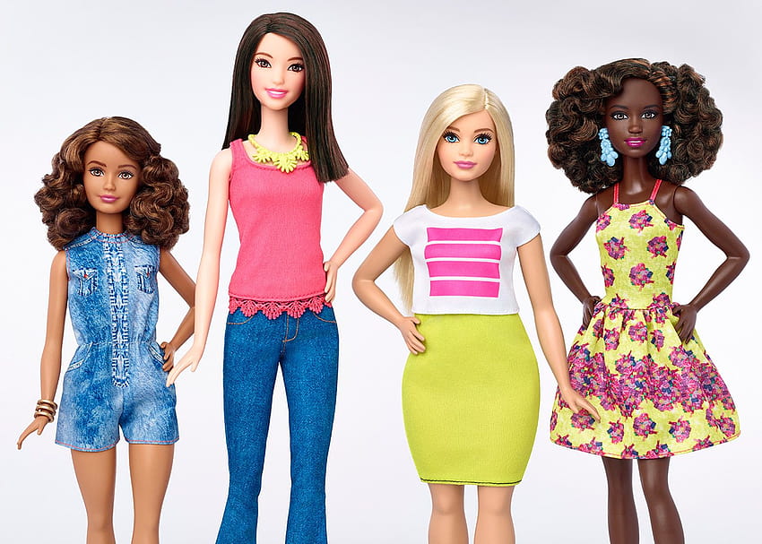 Barbie-Puppen jetzt in vier Körpertypen erhältlich, gemacht, um Puppen zu bewegen HD-Hintergrundbild