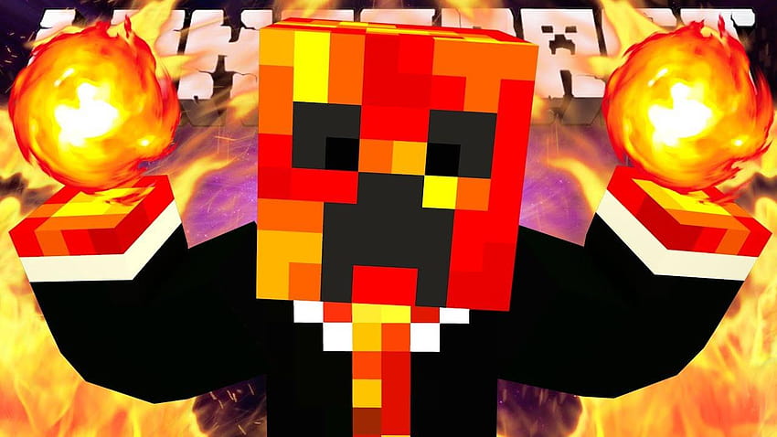 Minecraft: EPIC FIRE PVP!, logo prestonplayz Tapeta HD
