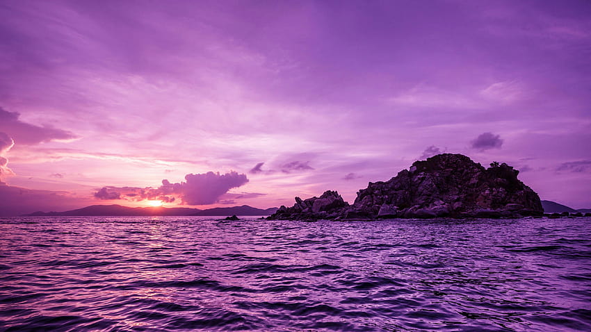 British Virgin Islands Sunset, virgin islands national park HD wallpaper