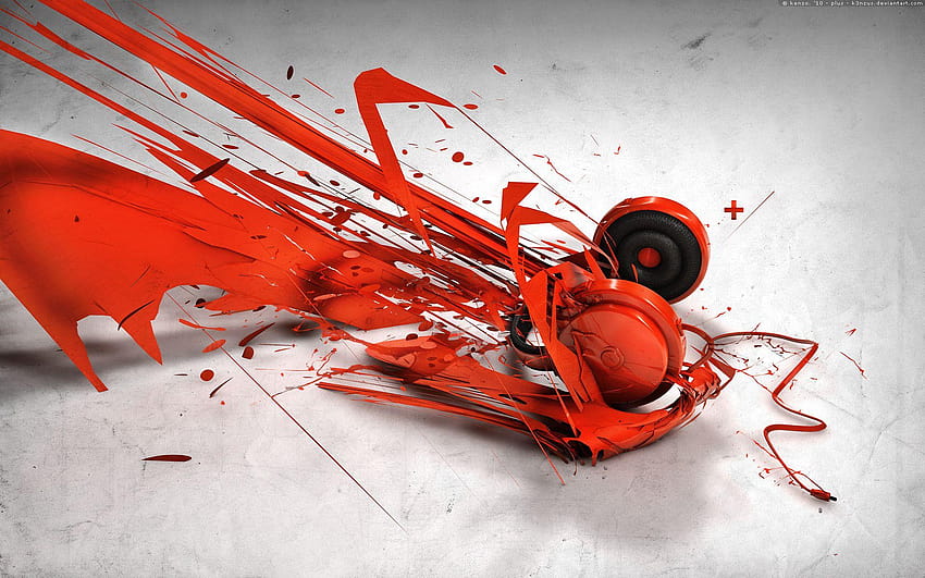 Abstract Music Headphones, full abstract music HD wallpaper