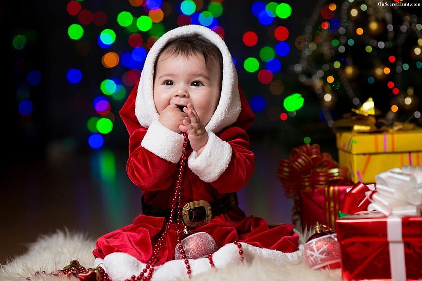 Kids and Christmas, cute baby christmas HD wallpaper | Pxfuel