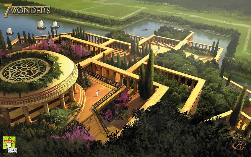 The Hanging Gardens Of Babylon, mesopotamia HD wallpaper