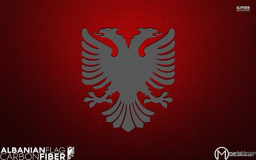 Pin's albanais, drapeau albanais Fond d'écran HD