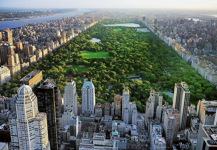 Central Park New York, bahar new york şehri HD duvar kağıdı