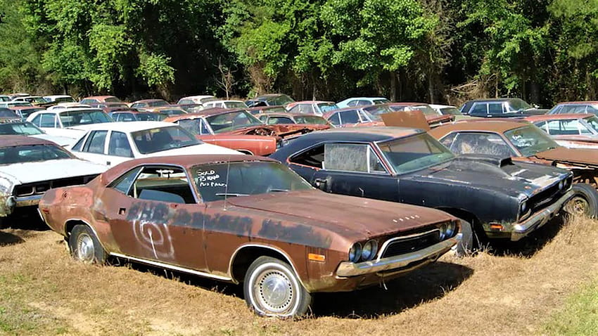 5 Insanely Cool Muscle Car Junkyards!, car graveyard HD wallpaper