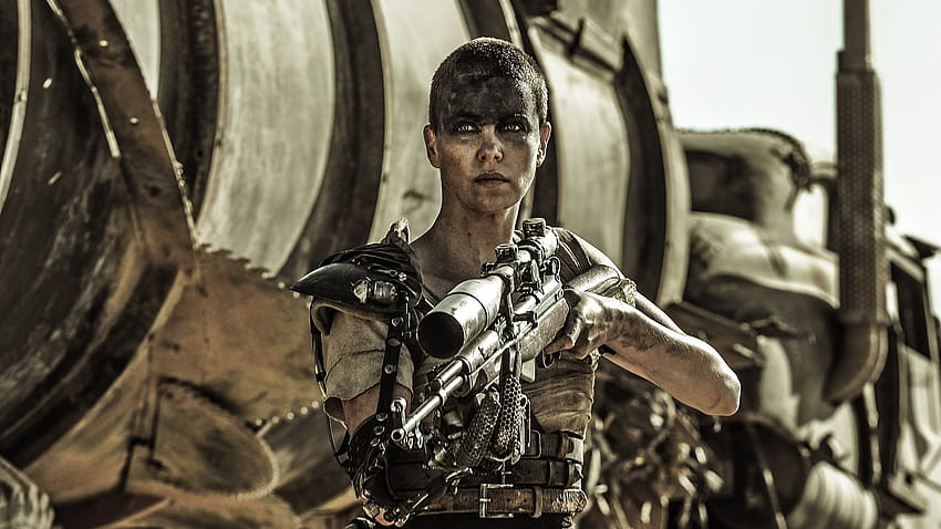 Mad Max: Fury Road, Furiosa, Charlize Theron, Rifles, Sniper Rifle, Scopes, SKS / and Mobile Backgrounds HD wallpaper