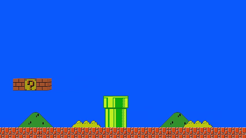 Super Mario Bros Platform Game on a Green Screen Backgrounds Motion, mario background HD wallpaper