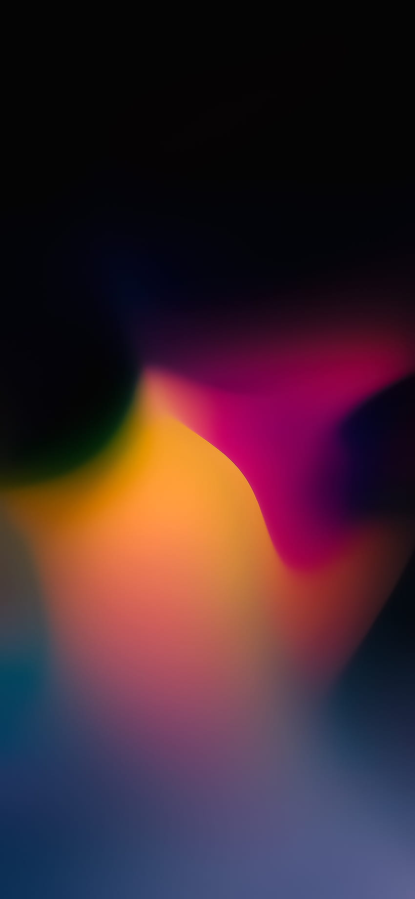 True black with colorful gradients ...iblog, colorful amoled HD phone wallpaper