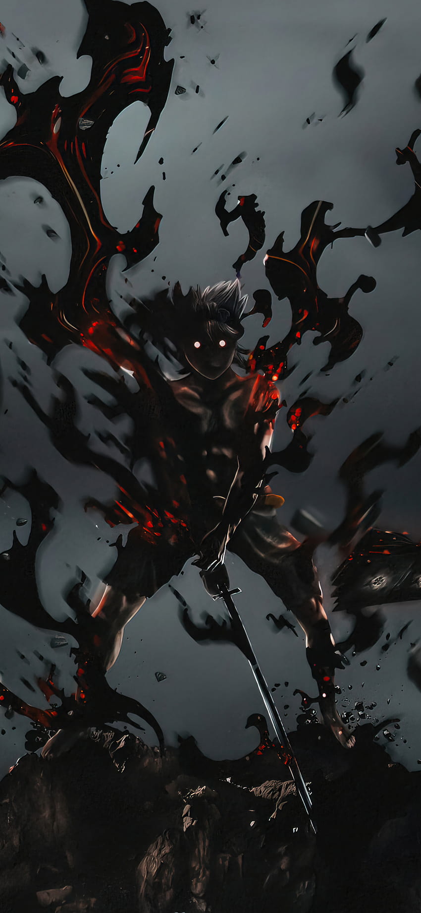 Asta Black Clover Phone iPhone 4970b [2160x3840] for your , Mobile & Tablet, black clover asta iphone HD電話の壁紙