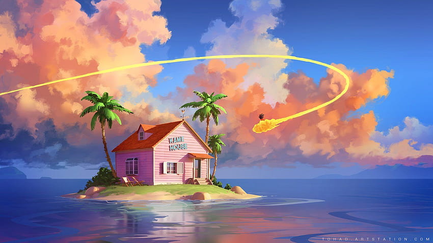 Dragon Ball: Kame House by Sylvain Sarrailh : dbz, landscapes of goku ui HD 월페이퍼