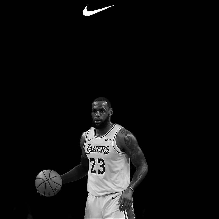 Of Lebron James posted by Ethan Mercado, lebron james logo black and white HD phone wallpaper