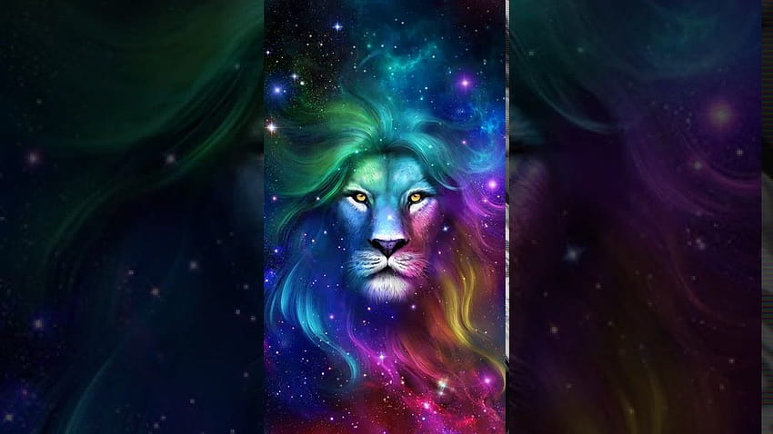 Neon Lion Live for android, lion king neon HD wallpaper