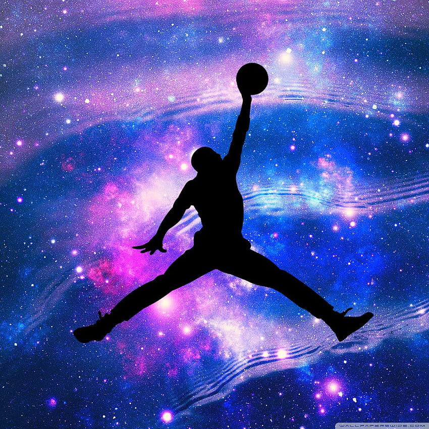 Jordan Galaxy on Dog, галактически баскетбол HD тапет за телефон