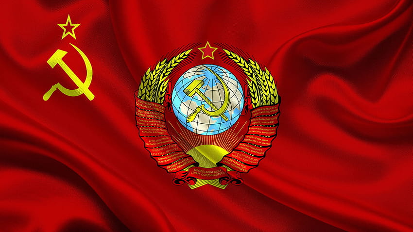 Russland Hammer Flaggen Haken UdSSR Sichel Sichel Sowjet Russland Sowjet, Sowjetunion Flagge HD-Hintergrundbild