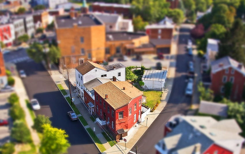 Neighborhood Tilt, suburb HD wallpaper