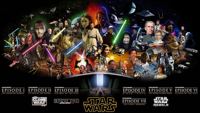 Based on your advice, I further edited that one poster/ : StarWars, star wars movie poster HD wallpaper