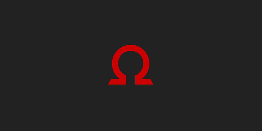 Omega cyfrowy, symbol omega Tapeta HD