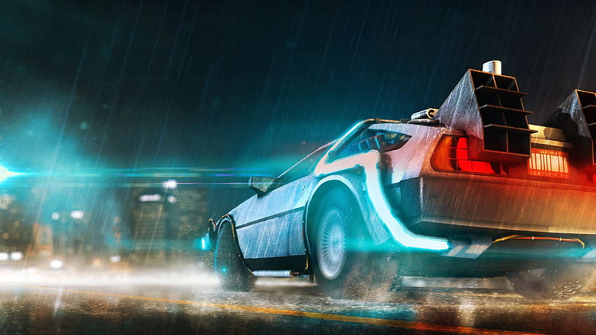 Back To The Future Car HD wallpaper