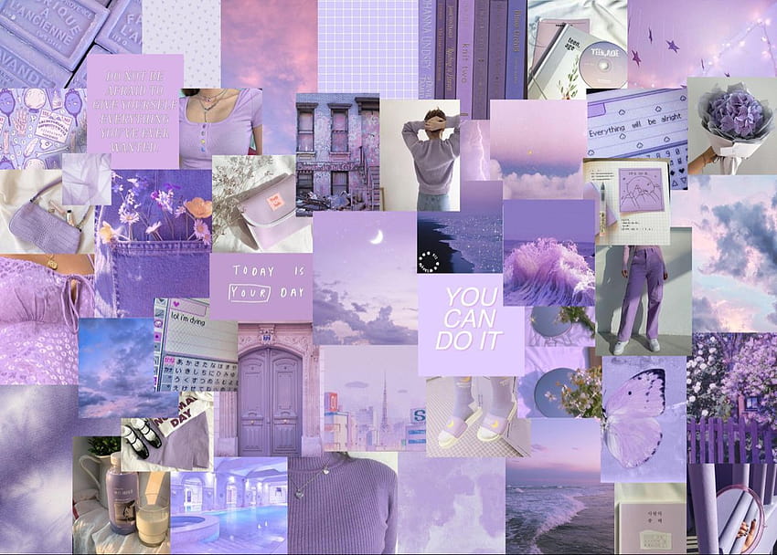 Collage violet, chromebook esthétique violet Fond d'écran HD