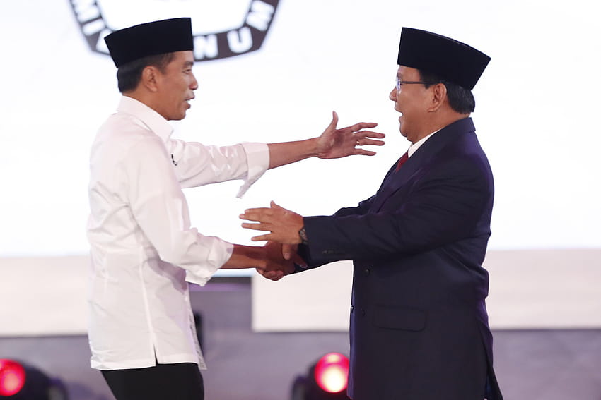 I candidati presidenziali indonesiani Prabowo Subianto e Joko, joko widodo Sfondo HD