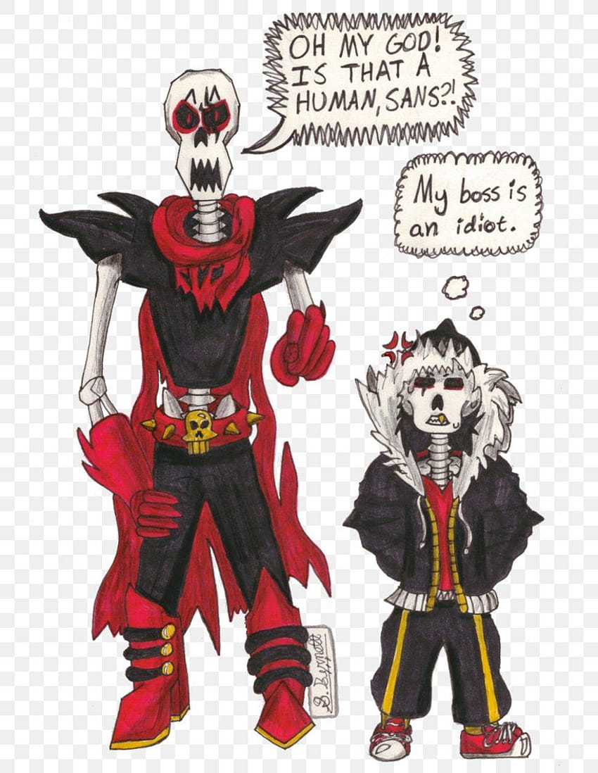 Human Papyrus Undertale Flowey , PNG, 754x1059px, Human, Action Figure ...