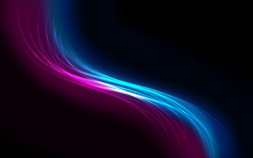 Magenta Blue Swirls Rainbow HD wallpaper