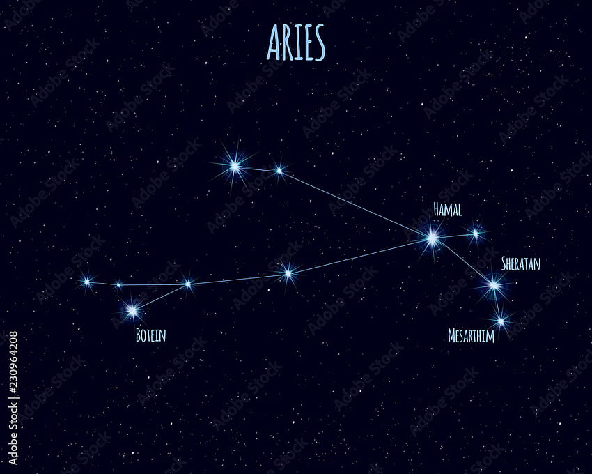 Constelación de Aries fondo de pantalla
