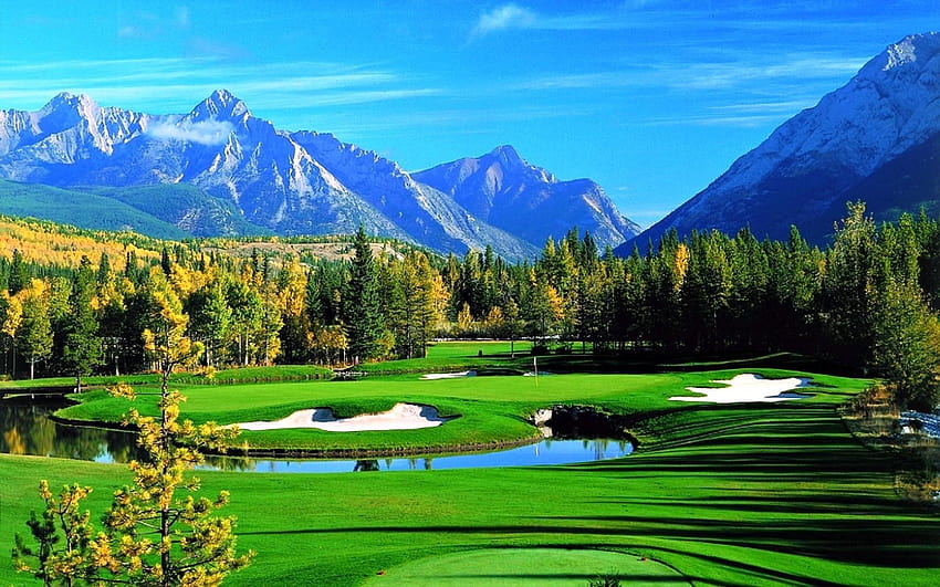 Nature & Landscape Golf Course HD wallpaper