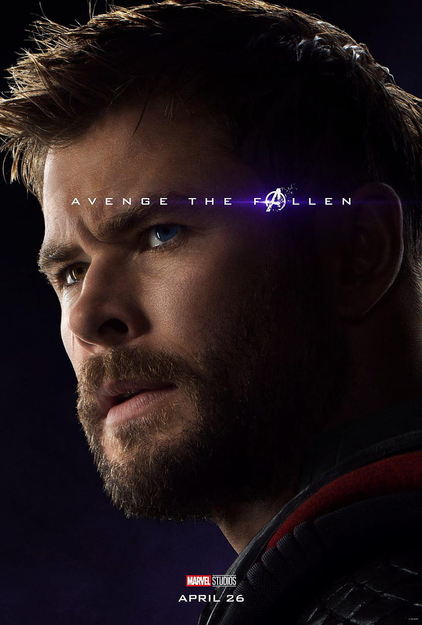Poster Avengers: Endgame: karakter Perang Infinity yang hidup, avengers endgame thor wallpaper ponsel HD