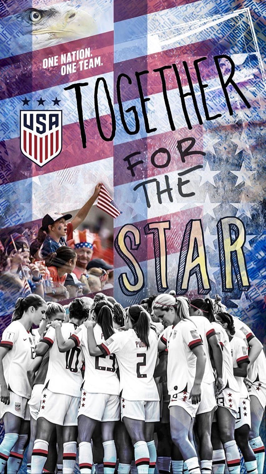 미국 여자 축구 국가대표팀 2019 월드컵 프랑스, ​​여자 축구 미국 HD 전화 배경 화면