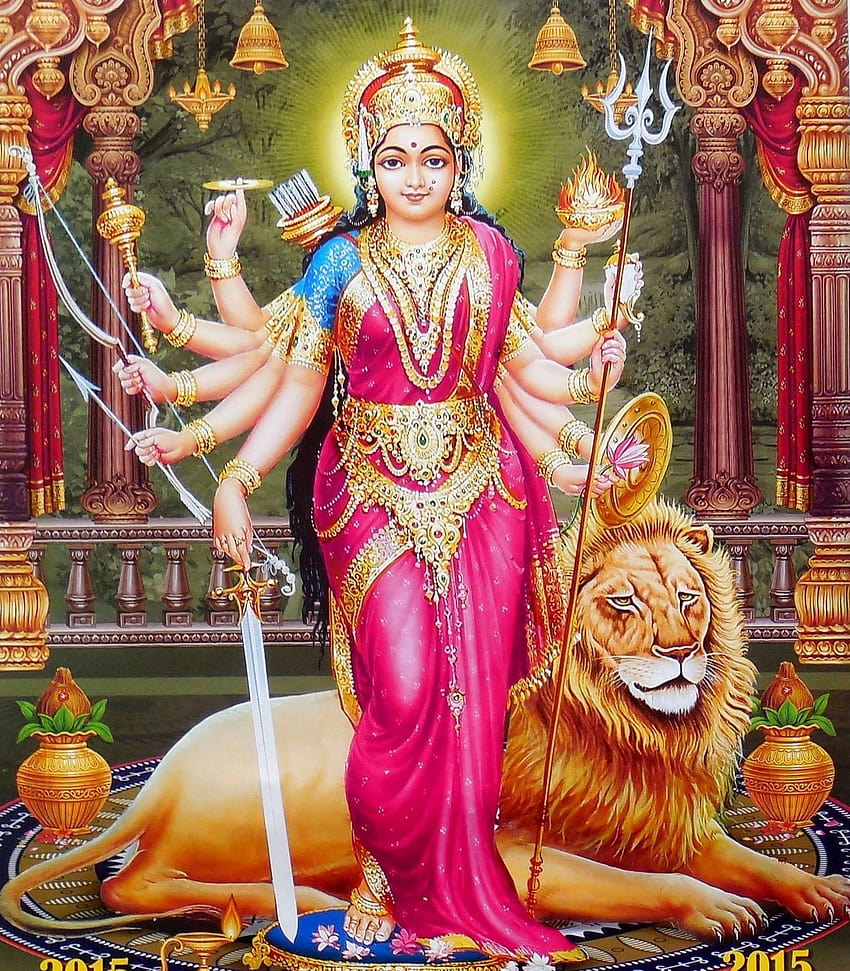 Yang Paling Unik dan Cantik dari Maa Durga!, durga marah wallpaper ponsel HD