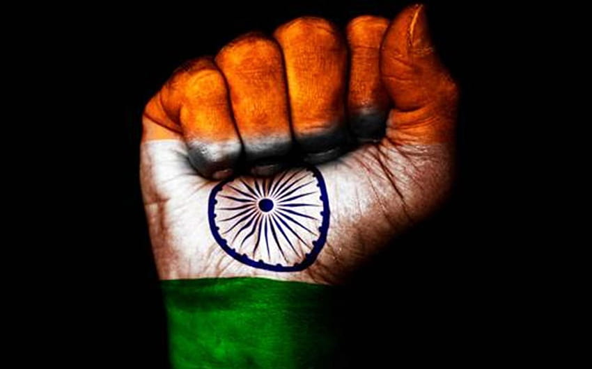 Flaggen der Länder – Animierte drei Farben als Symbol der Flaggen Indiens, indische Nationalflagge 3d HD-Hintergrundbild