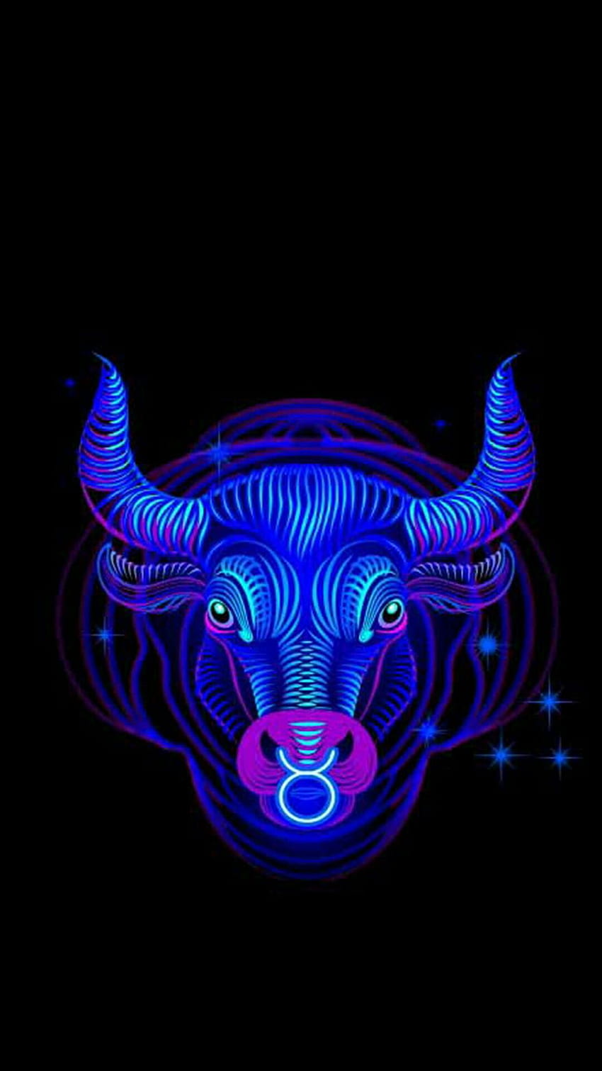 Segno zodiacale Toro, toro carino estetico Sfondo del telefono HD