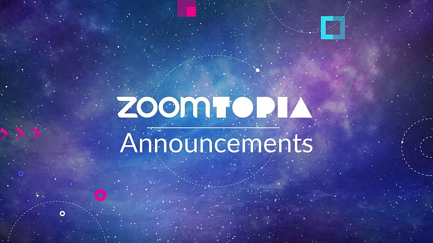 Zoomtopia 2019 presenta la plataforma de comunicaciones unificadas ampliada, comunicaciones de video de zoom fondo de pantalla