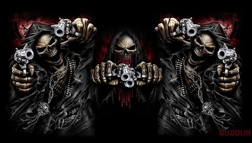 Gothic Skull posted by Samantha Johnson, death skull HD wallpaper