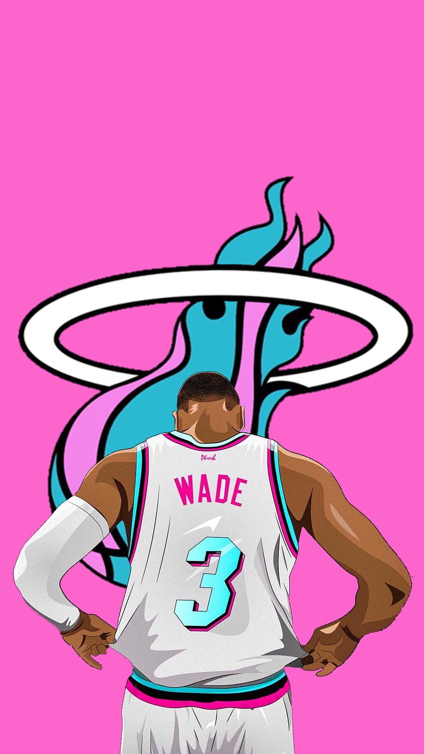 D Wade Miami Heat – 2020년 취미 블로그, 분홍색 농구 HD 전화 배경 화면