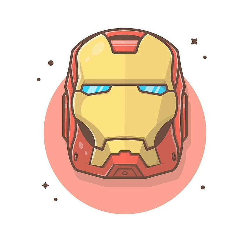 Iron man Cute illustration, Best design 2019, top artwork inspiration, Trending graphic by Catalystivbes, iron man drawing HD phone wallpaper