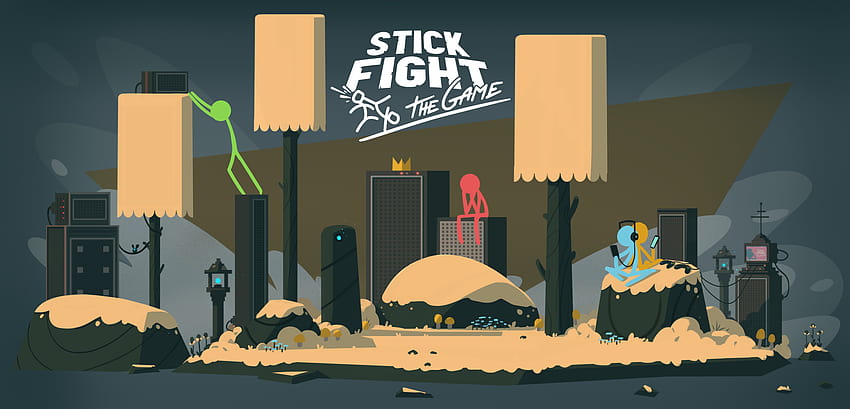 Stick Fight: Das Spiel, Kampf gegen Strichmännchen HD-Hintergrundbild