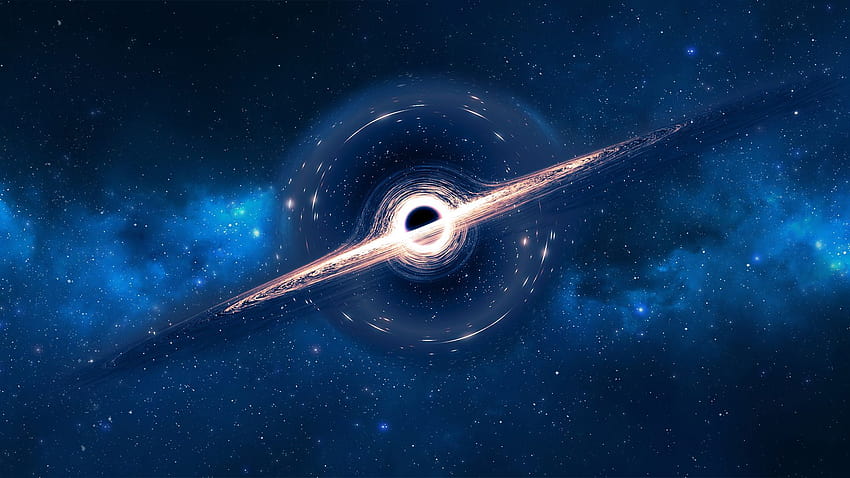 Czarna dziura, cyfrowy wszechświat, tła i czarna dziura w kosmosie Tapeta HD